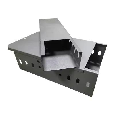 China Steel Channel Cable Tray Customizable Height For Electrical Wiring Management for sale