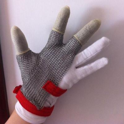China Customized Size Protective Work Gloves , Stainless Steel Gloves For Cutting for sale