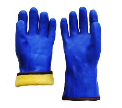 China Hand Protection Chemical Proof Gloves Blue Color Good Mechanical Resistance for sale