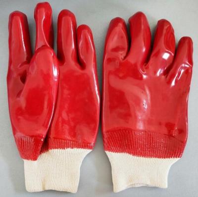 China Hydrocarbon Treated  Interlock Liner Pvc DippeProtective Work Gloves for sale