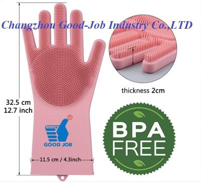 China Eco Friendly BPA Free Silicone Dishwashing Protective Work Gloves for sale