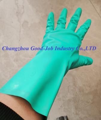 China 15mil 13 Inch Oilproof  Puncture Resistance Alkali Resistant Gloves for sale