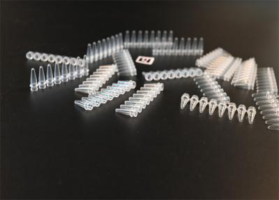 China Tubos de PCR estériles flexibles de polipropileno de plástico 0.1 ml en venta
