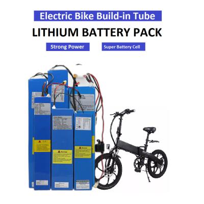 China Electric Bike Build-In Tube Lithium Battery 36V 20ah Customized for sale