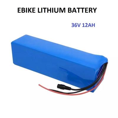 China 18650 Electric Bike Lithium Battery 36v 12ah for sale