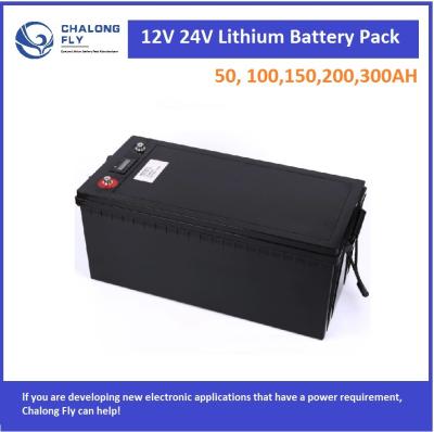 China CLF OEM ODM Lithium Lifepo4 Battery Pack 12V 24V 50AH 100AH 300AH 400AH For Boat Golf Carts Bus Cars Scooters ESS for sale