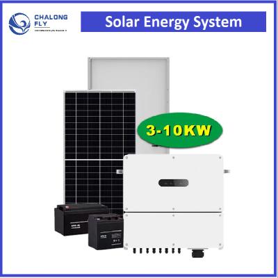 China CLF Lifepo4 Lithium Battery Home Backup Solar Panel System 5KW Grid Tied 6kw 8kw 10kw for sale
