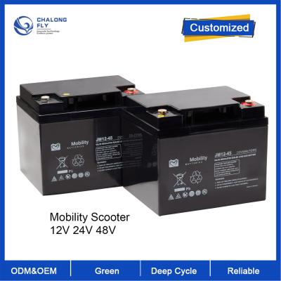 China ODM OEM LiFePO4 Lithium Batteriepaket für 4 Räder Mobilität Scooter für Rollstuhl kundenspezifische Batterie 12V 24V 48V zu verkaufen