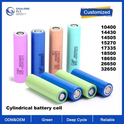 Китай Батарея лития NMC/NCM ODM LiFePO4 OEM подгоняла 18650 цилиндрических блоков батарей лития клеток 1000~3500mah 3.2V 3.7V продается