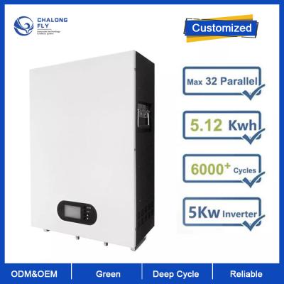 China LiFePO4 Lithium Battery OEM ODM 48V 100AH Lithium Ion Solar Battery Pack Home 5KWH Capacity For Back Up Energy System for sale