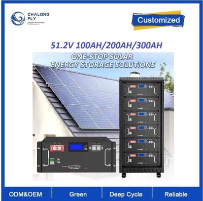 China Customized Home Residential Industrial Energy System ESS Rack Mounted LiFePO4 Lithium Ion Battery 48v 100ah 3.2V ESS for sale