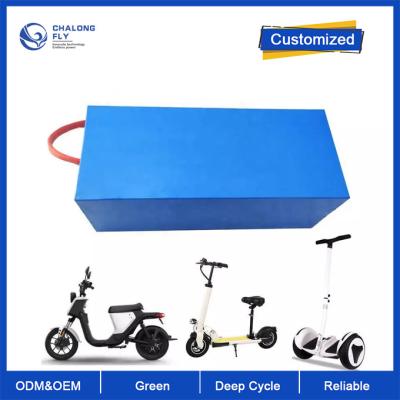 China OEM ODM LiFePO4 lithium battery pack NMC NCM Blue Thermoplastic Film EV Battery Pack 48V 48Ah Electric Scooter battery for sale