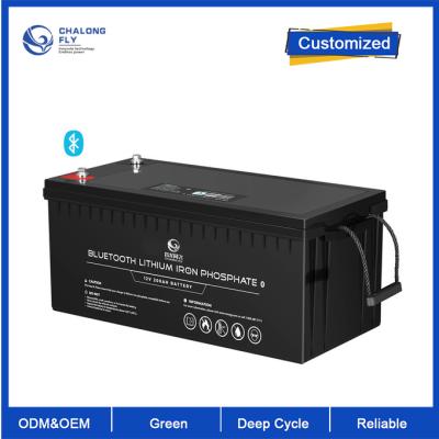 China OEM ODM LiFePO4 lithium battery 12V 200Ah Lithium Battery Customized battery lithium battery packs for sale