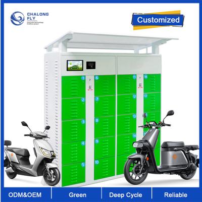 Chine Batterie au lithium extérieure d'ODM LiFePO4 d'OEM permutant le Cabinet de station pour partager la batterie adaptée aux besoins du client parvélo à vendre
