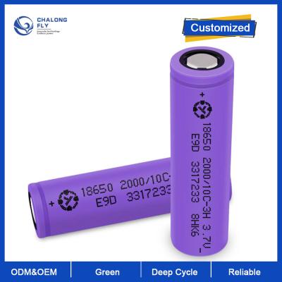 Chine LiFePO4 Batterie au lithium cylindre rechargeable OEM ODM 18650 Cellule à ions de lithium Pour 3,7V 2200/2600/3400/3600mah en gros à vendre