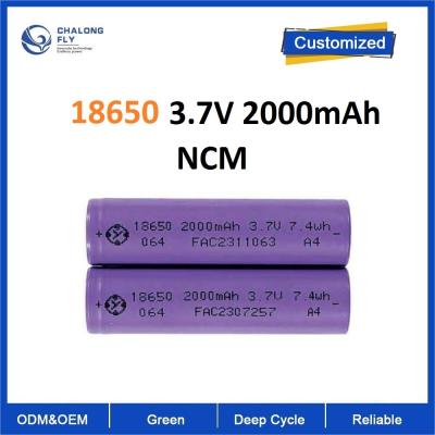 China 3.7V 18650 Battery Cell 2000mah 3/5/8/10C For Electric Motorcycle Ebike Scooter for sale