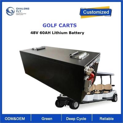 China CLF OEM ODM 6000 Cycles LiFePO4 48V 60Ah 100Ah 150Ah 200Ah Cylinder Or Prismatic Lithium Ion Battery For Golf Cart for sale