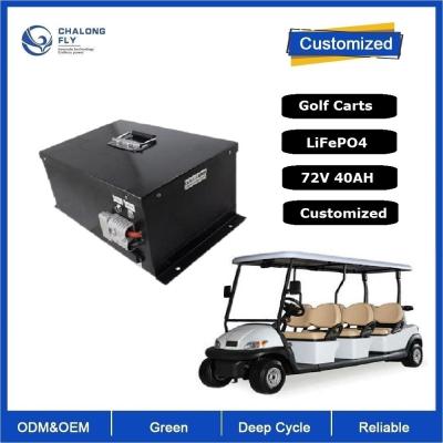 Chine Batterie d'acide de plomb de rechange de la batterie au lithium de la moto Lifepo4 de chariot élévateur de chariot de golf 48V 72V 40Ah BMS RS485 2000cycles à vendre