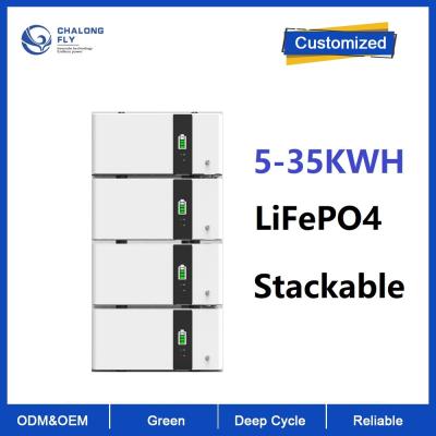 China LiFePO4 stapelbares 10kwh Lithium Ion Battery Pack 48v 200Ah 10KWH 15KWH 20KWH für Solarenergie-Speicher-System 6000cycles zu verkaufen