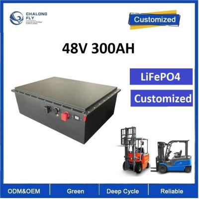 China Empilhadeira do trator 48V300AH acidificada ao chumbo à tração elétrica do fosfato do ferro do lítio do lítio à venda