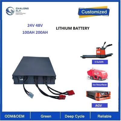 China CLF Electric Forklift Lifepo4 Lithium Battery Packs OEM 48V 200Ah 300Ah 50Ah For AGV for sale