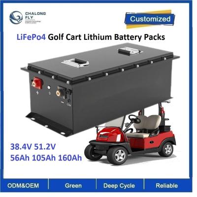 China CLF recarregável LiFePo4 Carrinho de golfe Bateria de lítio 38.4V 56Ah 105Ah 160Ah Caminhão de elevação 6000ciclos à venda