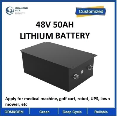 China CLF OEM 48V 50AH batería de litio de hierro para equipos médicos Máquina e instrumentos Carritos de golf Robot batería de alimentación UPS en venta