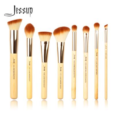 Chine Cheveux synthétiques de la meilleure qualité en bambou de brosse de lecture de maquillage de Jessup 8pcs à vendre