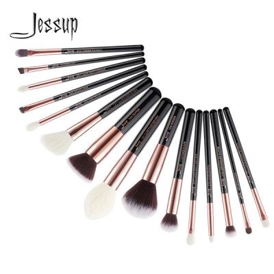 China Jessup 15pcs Black/Rose gold Multitask Essential Makeup Brush Set Makeup Tools Beauty Brand Hong Kong T160 for sale