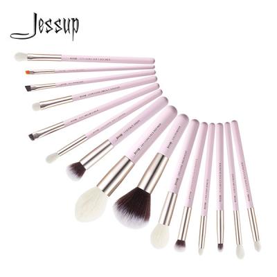 China Grupo de escovas essencial de cora Logo Makeup Brush Wholesale Vendors privado da composição da noiva de Jessup 15Pcs T292 à venda
