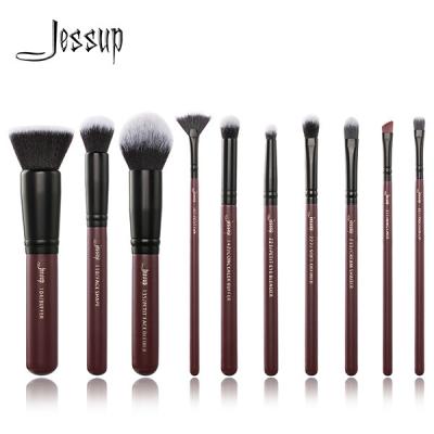Chine Jessup 10Pcs Plum Queen Luxury Makeup Brushes a placé la porcelaine T259 de fabricants de brosse de maquillage à vendre