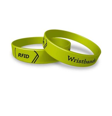 China China OEM Colorful Passive Rfid Nfc Wrist band Waterproof 13.56mhz Silicone Rubber Wristband for Access Control for sale