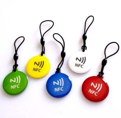 China SUNLANRFID Custom Logo Printing Key RFID Tag RFID Key ring RFID Keychain FOB for sale