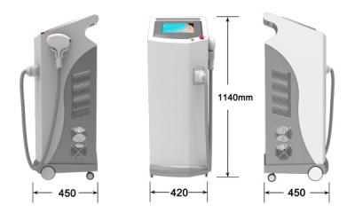China Painless Semiconductor Diode Laser Hair Removal Machine For Dark Skin for sale