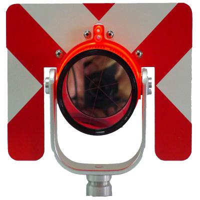 China Durable Total Station Accessories Prism Type Red Color - 30 / 0MM Offset for sale