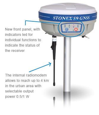 중국 Trimble 버전 Mainboard를 가진 Stonex S9II RTK GNSS GPS 220 수로 판매용
