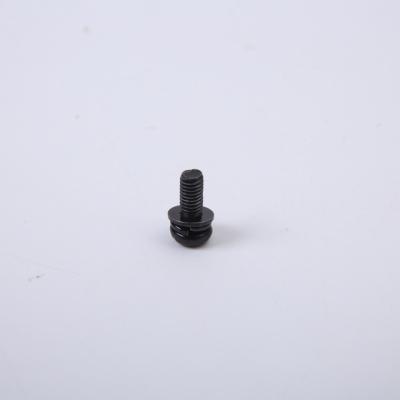 China Iron Plated Black Zinc Slotted Round Head Screw , Pan Cross Head Screw Washer Combination for sale