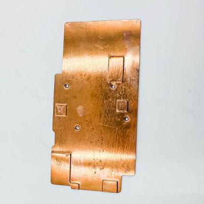 China Disipador de calor de cobre puro, placa de cobre del disipador de calor del diente de la pala en venta