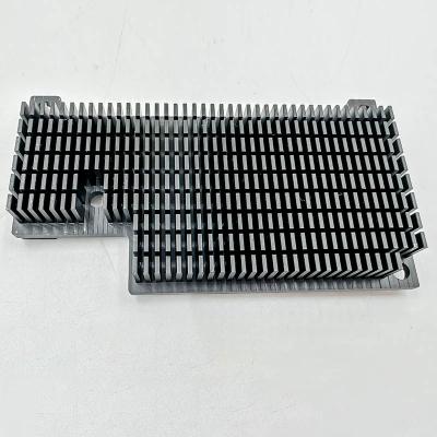 China Cooling System Black Anodized Heat Sink , Custom Aluminum CPU Heatsink for sale