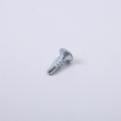 China Galvanized Quenched Hardened Self Drilling Flat Head Screws / Cross Countersunk Head Screws for sale