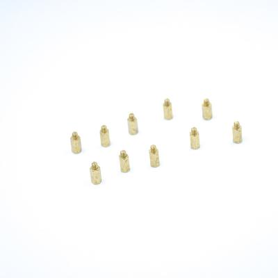 China Male And Female Brass Screw Studs Hexagon Nail For Marine Automobile Aircraft for sale
