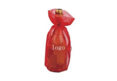 China Perfume Organza Fabric Drawstring Pouch Silkscrren , Cool Drawstring Bags for sale