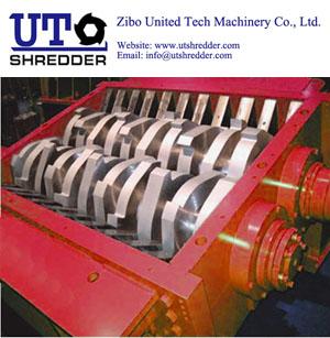 China high efficiency, low noise, Shear Double Shaft Shredder D2840 - plastic, trye, wood, metal, e-waste, bottle, shredding for sale