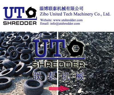 China los neumáticos de goma plásticos de la basura automática de la buena calidad que reciclan las máquinas, trituradora doble del eje, camión ponen un neumático la trituradora en venta