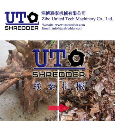 China waste wood board /wood box / wood furniture Shredding machine, single shaft shredder for sale