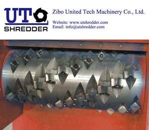 China Single Shaft Shredder S40150 shred machine to tree root crusher, timber shredder, tree branch, wood, plywood shredder for sale