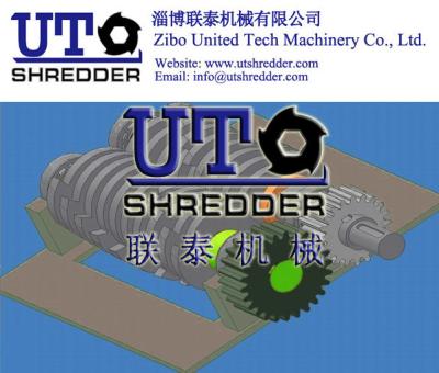 China supply and produce blade, knife, rotor in the double shaft shredder / two rotor crusher / twin shaft shredder for sale