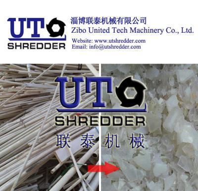 China manufacture high output double shaft shredder, plastic granulator, plastic shredder, PVC pipe shredder, tube crusher for sale