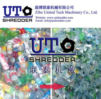 China high efficiency PET bottle recycling machine, bottle recycling, Plastic Bottle Shredder machines, twin shaft shredder for sale