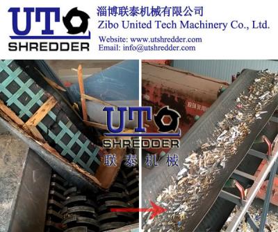 China sofa shredder, double shaft shredder, waste furniture shredder, furniture crusher, hig performance from United Tech for sale